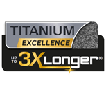 Titanium Excellence anti-aanbaklaag van Tefal - up to 3x longer