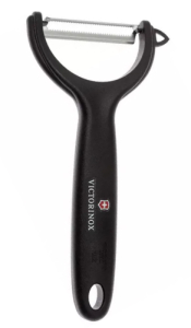 Victorinox Dunschiller Nova Y, Voor Groenten, Fruit, Recht Geslepen Tweesnijdig Extra Scherp Swiss Made Zwart 906036123